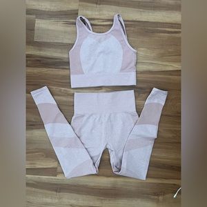 Light Pink 2-piece Matching Workout Set